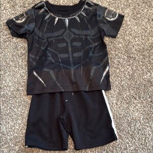 Marvel Black Pajama Set Inspired by Black Panther- size 5